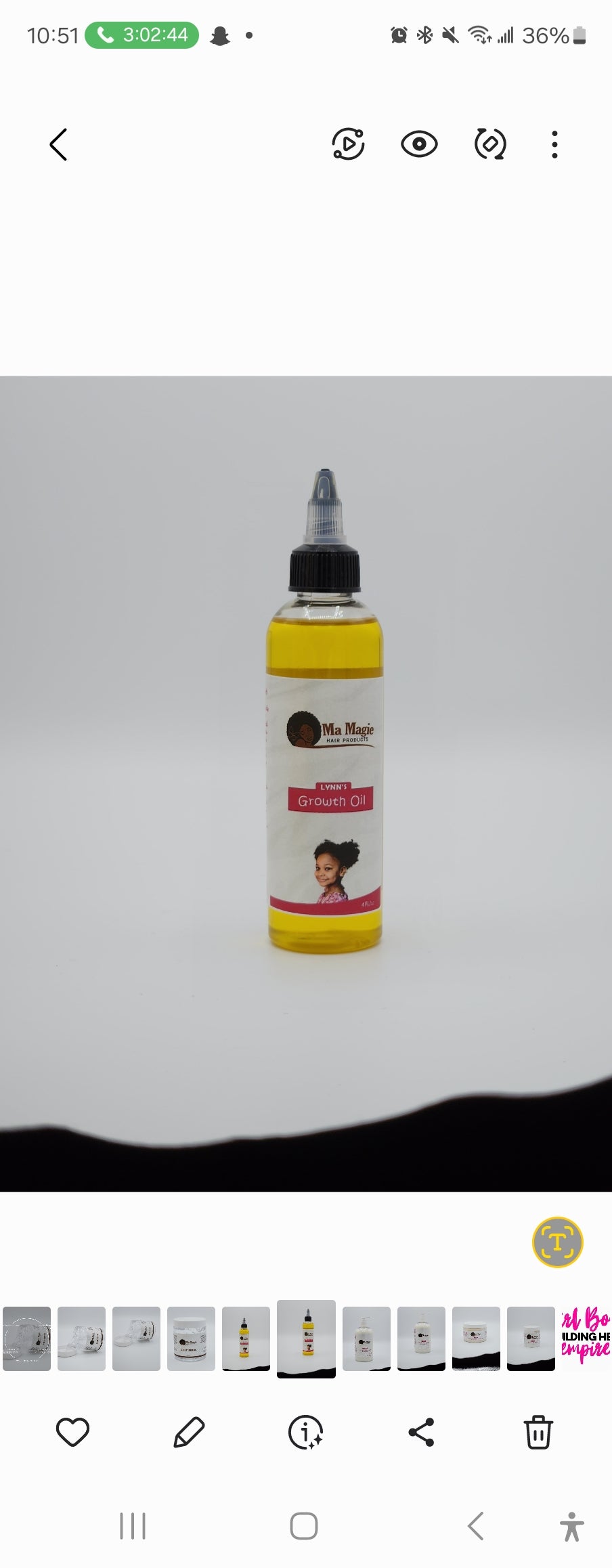 Growth oil
